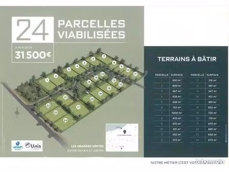 terrain 450 m²