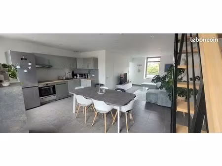 appartement duplex (66 m² hab.) parking  garage  terrasse à louer - avelin