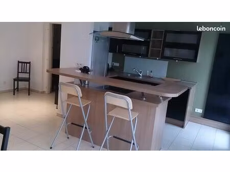 appartement meublé 2p 50m² + terrasse 20m²
