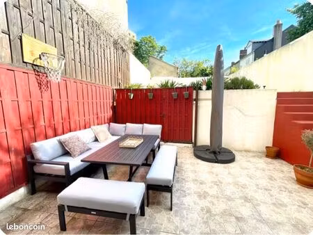 à louer – superbe 2 pièces meublé avec terrasse et jardin – 53 m² – le mans