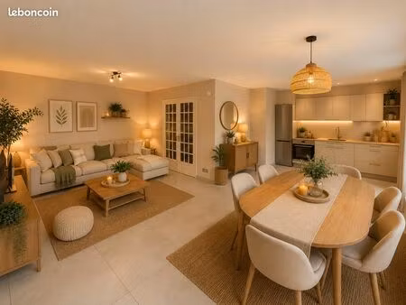 magnifique t4 entièrement rénové – 83 m² – dernier étage avec ascenseur – balcon – garage 