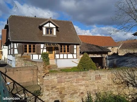 a louer maison alsacienne avec jardin centre village au bord de l’ehn