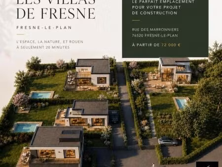 terrain 1 144 m² fresne le plan