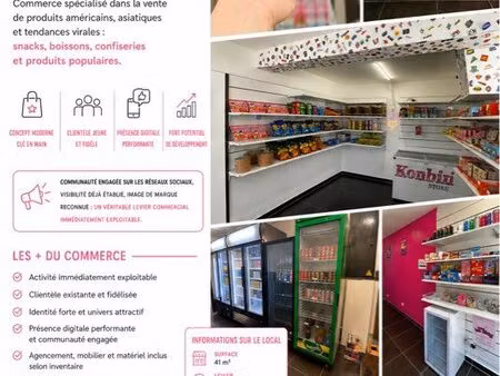 fonds de commerce spécialisé - concept moderne & fort potentiel