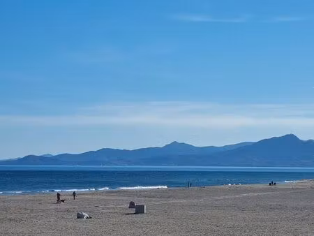 grand studio front de mer vue canigou 34m2