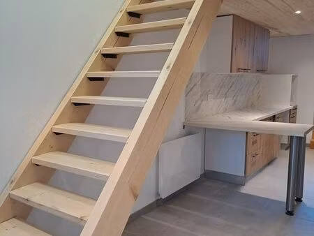 à louer – appartement t2 rénové de 36 m² avec cour intérieure – mézériat