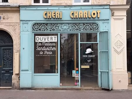 boutique de 34 m² rue richer 75009 à louer sans reprise