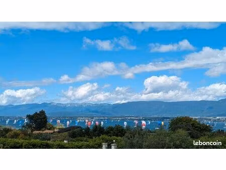 villa privée off-market – nernier – vue panoramique lac léman – potentiel d’évolution