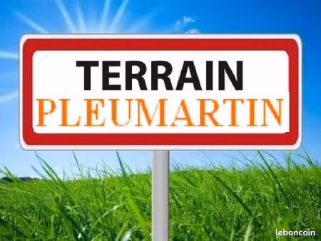 terrain 1746 m² pleumartin