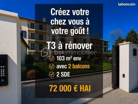 appartement 3 pièces 103 m²