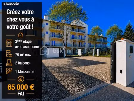 appartement 3 pièces 76 m²