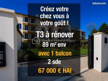 appartement 3 pièces 89 m²