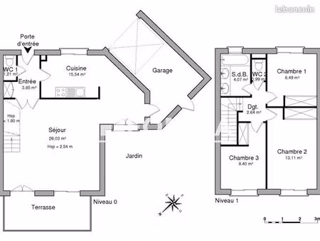 maison 4 pièces 84 m²
