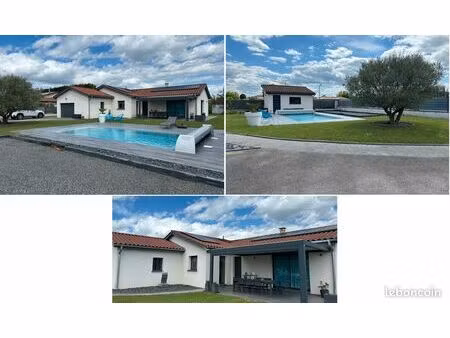 maison 135m² + terrain 1300m²- clim - piscine