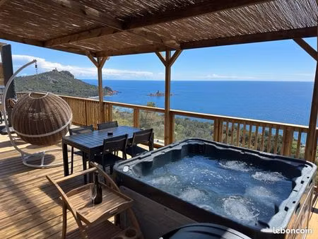 bungalow vue mer et île d’or à st raphaël
