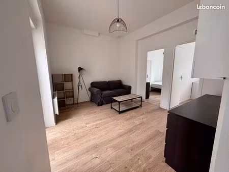 t3 meublé refait à neuf 43 m² – 2 chambres – terrasse – croix