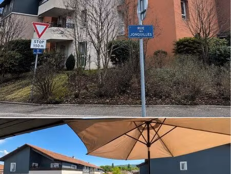 à louer – t2 avec terrasse et double garage à valleiry