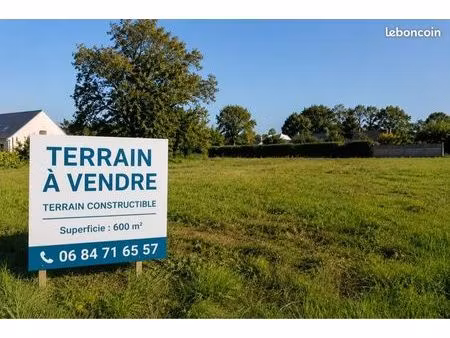 terrain constructible 600m2