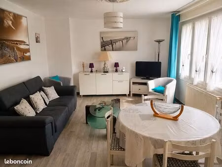 t3 meublé 60 m² – à 1 min à pied de la mer – garage privé – le portel