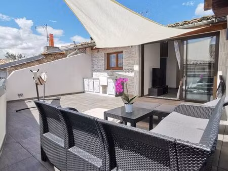 location meublée étudiant polyaéro t2 40m² + mezzanine chambre et bureau + immense terrass