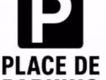 place de parking en sous sol