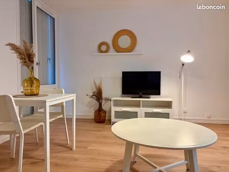 grand studio meublé - rénové avril 2026 – 30 m2 + cave - résidence sécurisée  calme et arb