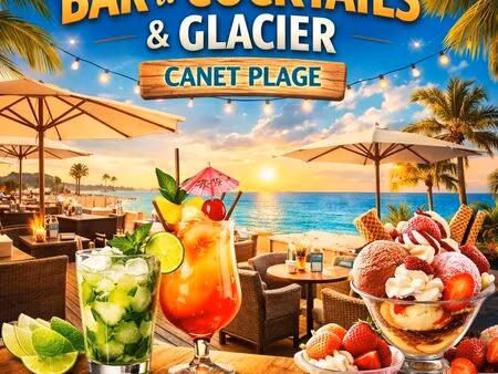 bar à cocktails & glacier – front de mer canet plage
