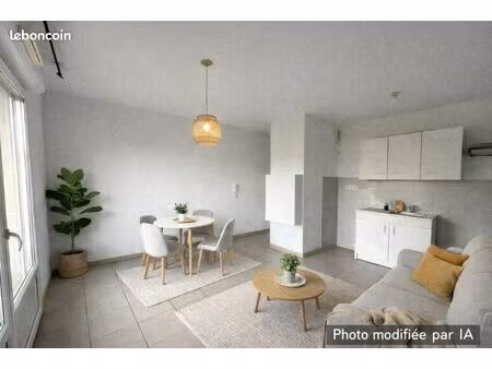 appartement t1 bis avec balcon et place de parking