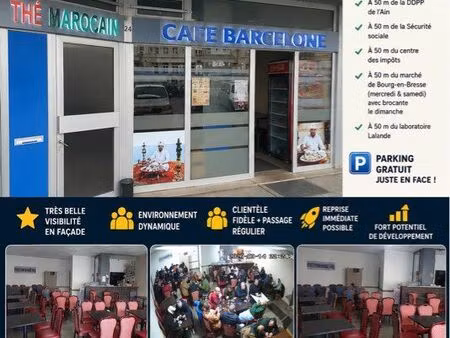 café / thé 84 m² – centre-ville de bourg-en-bresse