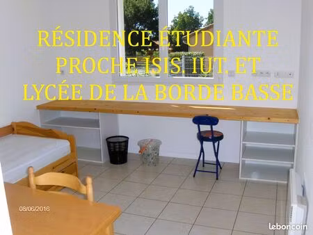 résidence étudiante studio meublé 22 m² internet parking sécurisé