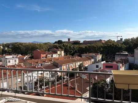 perpignan palais des congres  rue du baby appartementf3/4 + terrasse+2parkings