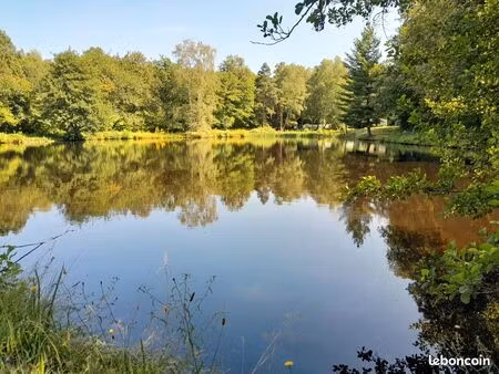 etang avec maisonnette 30m2 cadastrée habitation 1 2ha terrain au grand calme
