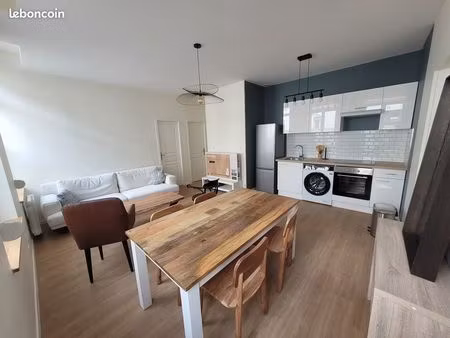 appartement t2 meublé 35 m² – entièrement refait à neuf – saint-quentin centre