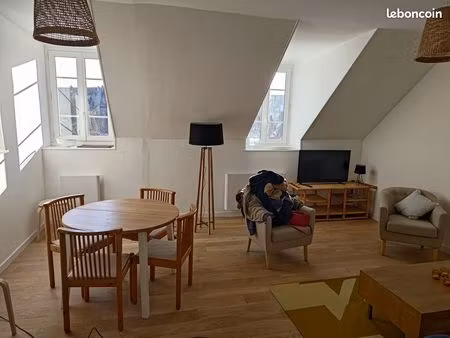 a louer : appartement t3 meublé refait à neuf – 3 pièces – dieppe centre - secteur calme e