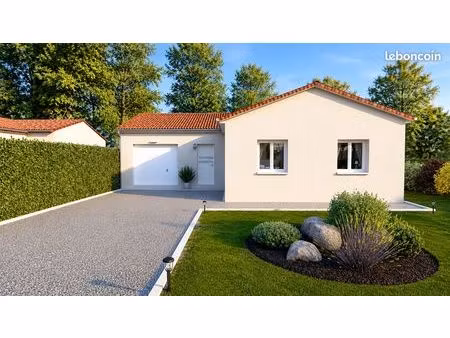 maison moderne 3 chambres avec garage et jardin – rilhac-rancon