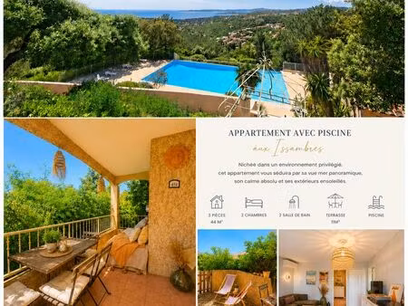 les issambres – appartement 3 pièces avec piscine  tennis et cadre exceptionnel