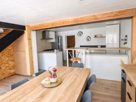 ◊ 117 900 - à 10 minutes de foix - maison cocooning rénovée 82 m² habitables+ garage+2 pla