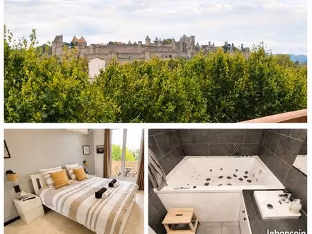 appartement vue cité médiévale