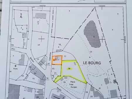 a vendre garage + terrain