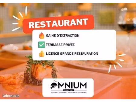 fonds de commerce restaurant 300 m²