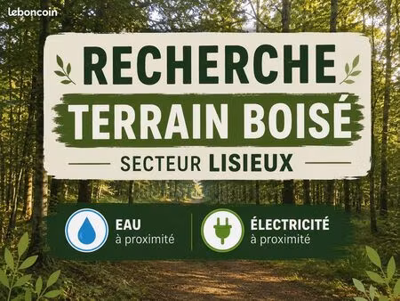 recherche terrain parcelle forêt lisieux
