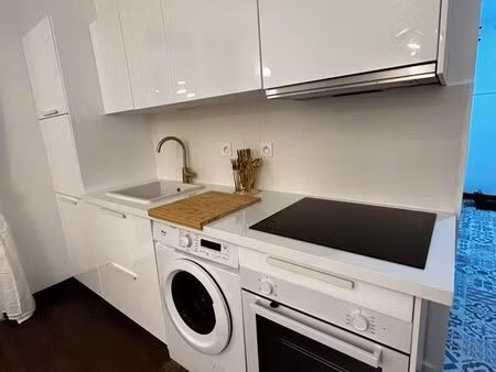 2p meublé avec jardin privé et parking
