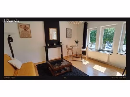 super appartement meublé 50m2 - immeuble de caractère - place méhul