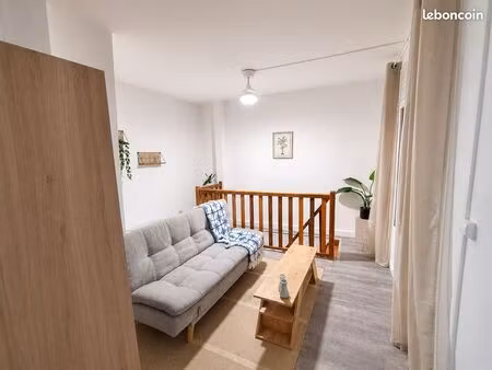 t2 duplex meublé 47 m² à basse-terre centre  disponible immédiatement
