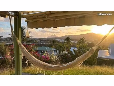 maison créole t4 meublée vue mer longue ou courte durée