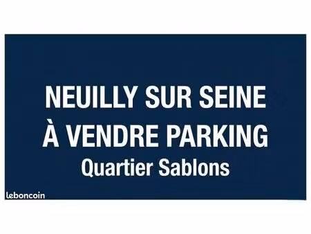parking neuilly sur seine