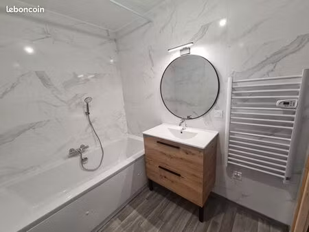 75m2  balcon + loggia  2 chambres t3  climatisation  grande baignoire. rénovation intégral