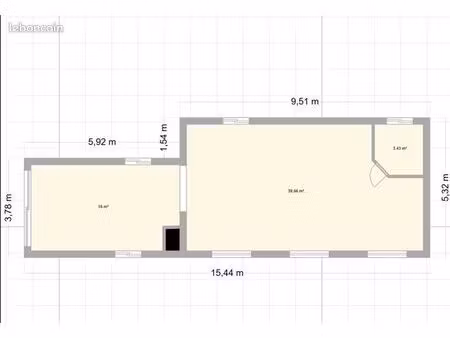 commerce 63 m²