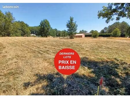 terrain constructible 1 333 m2 - montguyon