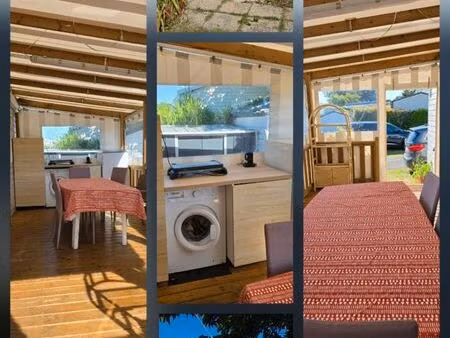 vente mobil home 3 chambres île d'oleron 8 personnes 40m2